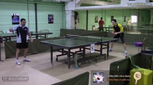 YINHE Mars II Soft - топспин слева на основании SPINLORD Ultra Balsa