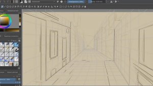 Krita 4.3.0 Перспектива. Инструмент привязки