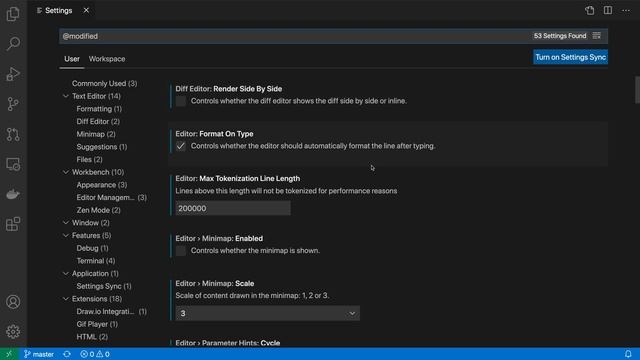VS Code tips — Viewing modified settings using @modifed смотреть онлайн