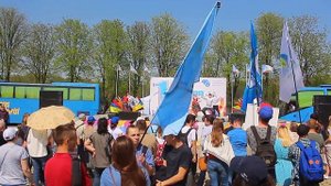 1 Мая 2018г. в Минске. 15ч.(22). Парк Победы. Народные танцы. Беларусь.