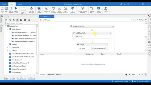 UiPath English - Convert a DT to Json File смотреть онлайн