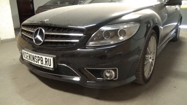 Mercedes-Benz w216 чистка фар + HPL Sunlight LP + HPL Micron смотреть онлайн