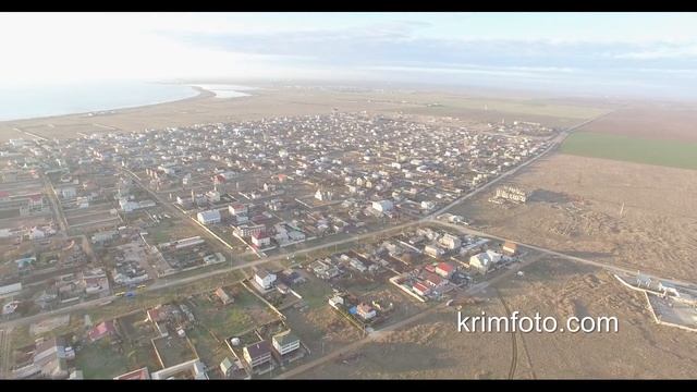 Заозерное Уютное 2 Песчанка 8 км от Евпатории Крым с высоты птичьего полета смотреть онлайн