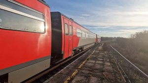 Рельсовый автобус РА2-070 сообщением Ростов-Главный - Зимовники