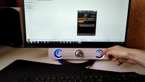 Мини Саундбар SADA V111 для PC и Проектора, с Проводным и Беспроводным Подключением.