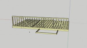 проект стены с выходом на террасу в sketchup wall project with access to the terrace in sketchup