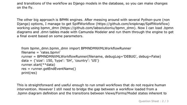 Django : BPMN Dynamic Workflow For Django