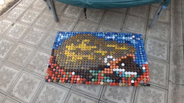 Коврик из крышек для батута. смотреть онлайн