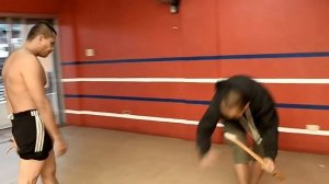 Omar Muay Thai Kick Tae Chiang Breaking Baseball Bat