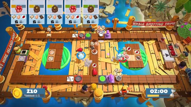 Дополнение для Overcooked 2 - Surf n Turf уровень 3-3