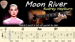 ?Moon River - Audrey Hepburn?Breakfast at Tiffany'sㅣFingerstyle Guitar Tutorial for BeginnersㅣTabs