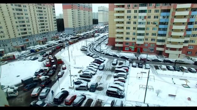 Утренние пробки в Новой Трехгорке
