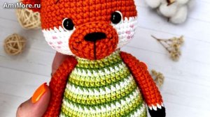 Амигуруми: схема Малыш лисёнок | Игрушки вязаные крючком