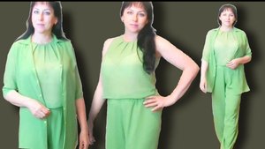 Как сшить топ-майку из остатка шифона? Дополнение к костюму.