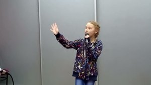 Изабелла с песней Зимняя сказка на открытом уроке