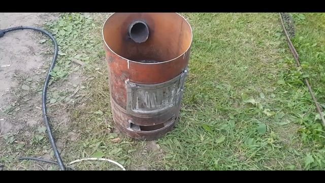 Печка Казан из газового баллона на 50л. Своими руками смотреть онлайн