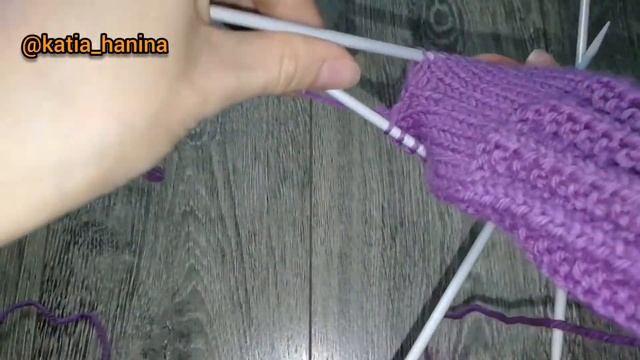 Митенки спицами. Подробный мастер -класс