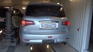 Infiniti QX56: новая выхлопная система и круглые насадки