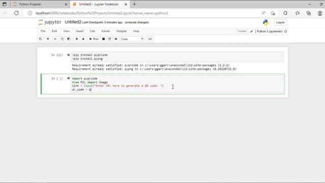 Simple Python project: QR Code Generator
