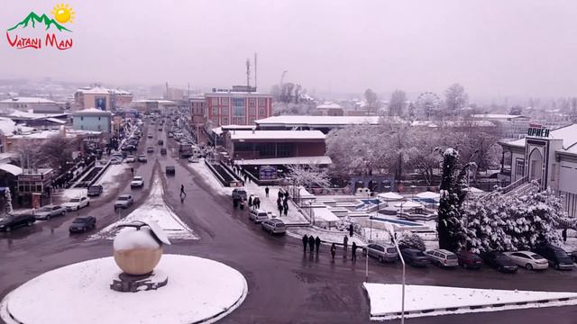 ИСФАРА 2021 | Центр Города | Снег в Исфаре #Isfara