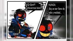 Undertale cómic (core frisk x error sans) mi primer video