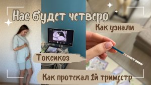 Я беременна 🤰 / ждем второго малыша 👼🏼/ наша история ✨ как протекал первый триместр / токсикоз