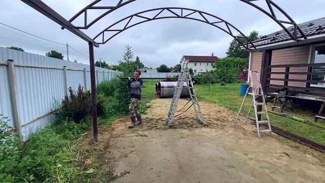 Навес из поликарбоната для автомобиля | Навес из поликарбоната к дому