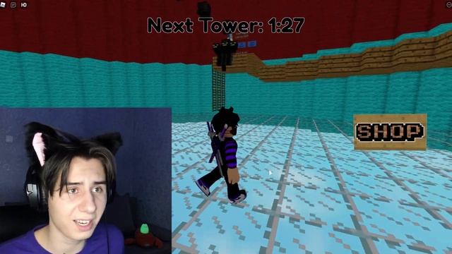 ТАВЕР в МАЙНКРАФТЕ? Прохождение МАЙНКРАФТ БАШНИ АДА в роблоксе - Minecraft Tower of Hell Roblox смотреть онлайн