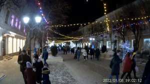 Прогулка по вечернему Рождественскому городу. Вечерний город Орел. Зимний город Орел.