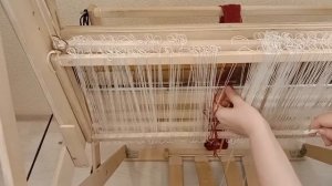 Быстрая заправка ремизного ткацкого станка.