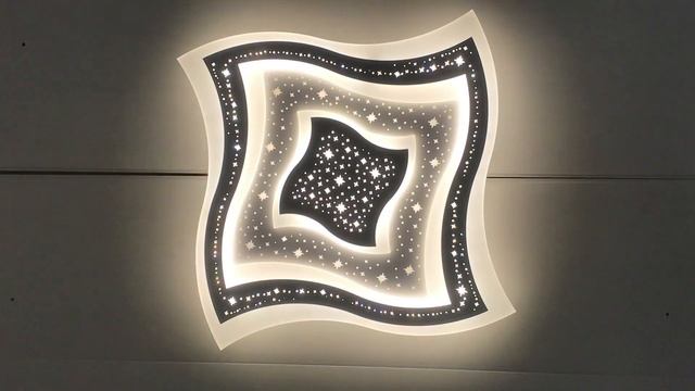Люстра светодиодная потолочная с 3D эффектом звездное небо смотреть онлайн