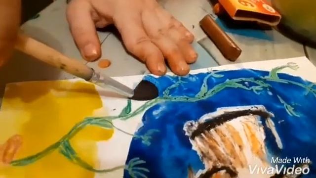 герой из мультфильма В поисках #Немо. #Рисунок в смешанной технике. #Пастель и #акварель смотреть онлайн