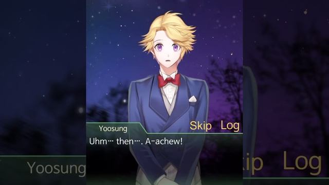 “Just my type” (s n e e z e) Mystic Messenger Christmas DLC Flustering Yoosung