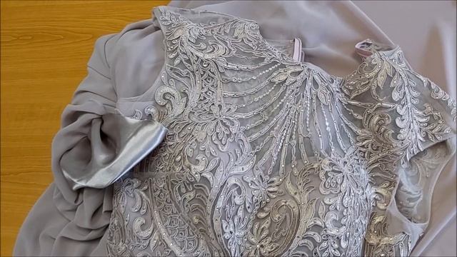 Как подшить укоротить кружевное шелковое платье. МК.