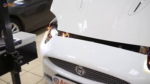 Jaguar XKR Установка светодиодных линз Bi Led Professional Series