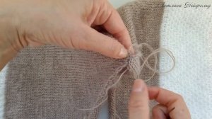 Как связать крутое облегченное худи спицами на каждый день