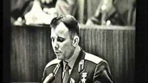 Выступление Юрия Гагарина. 1961
