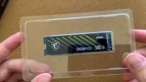 MSI Spatium M390 500GB SSD Unboxing
