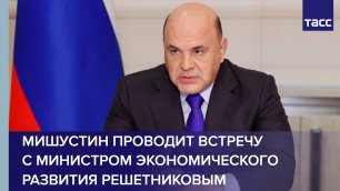 Мишустин проводит встречу с министром экономического развития Решетниковым