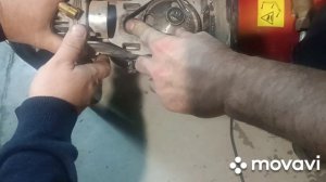 Установка ручейкового ремня на маленький компрессор