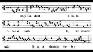 First Sunday of Lent TRACT:  Qui habitat  (solfeggio)