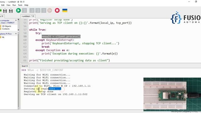 How to Control Raspberry Pi Pico W Digital Pins (Ex. Pi On Board LED) using Modbus TCP/IP Protocol