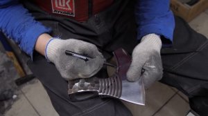 Процесс изготовления дамасского топора Викинг