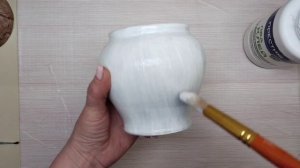 Переделала глиняные горшки