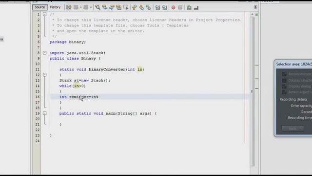 Convert from Decimal to binary using Stack in java смотреть онлайн