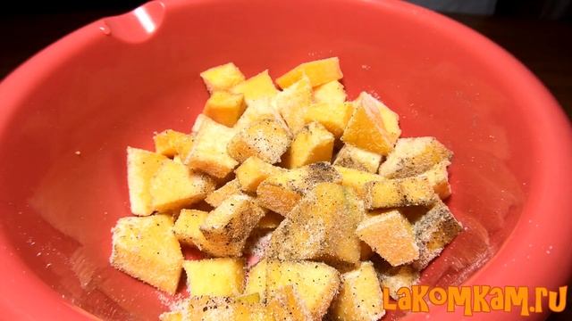 Быстрый гарнир из тыквы (затраты 10 рублей). Постный рецепт