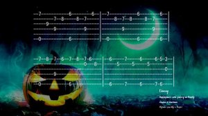 Creepy Halloween Music - Anxiety [Как играть на Гитаре Табулатура]