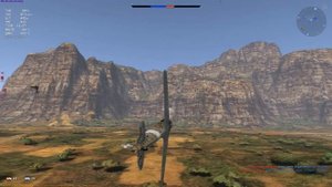 War Thunder M.C.200 Saetta серия 3 ракада на каньоне #2 RA7581