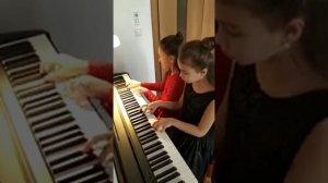 Ансамбль. Экзамен по фортепиано. Полька. 1 класс