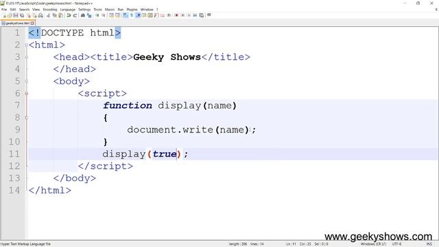 Function with Parameter in JavaScript (Hindi)